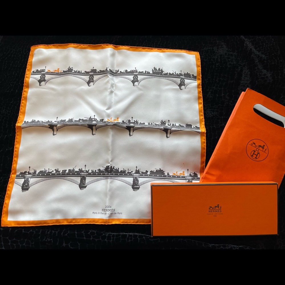 Paris in the Sky 2006 Hermes Scarf- limited edition